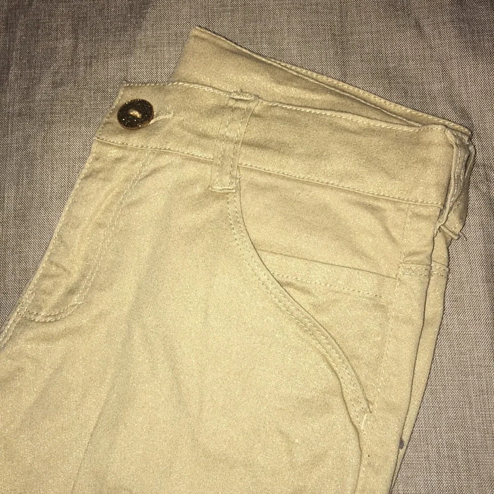 Gymboree New Girl's Gymboree Metallic Gold Coated Denim Jean Pants